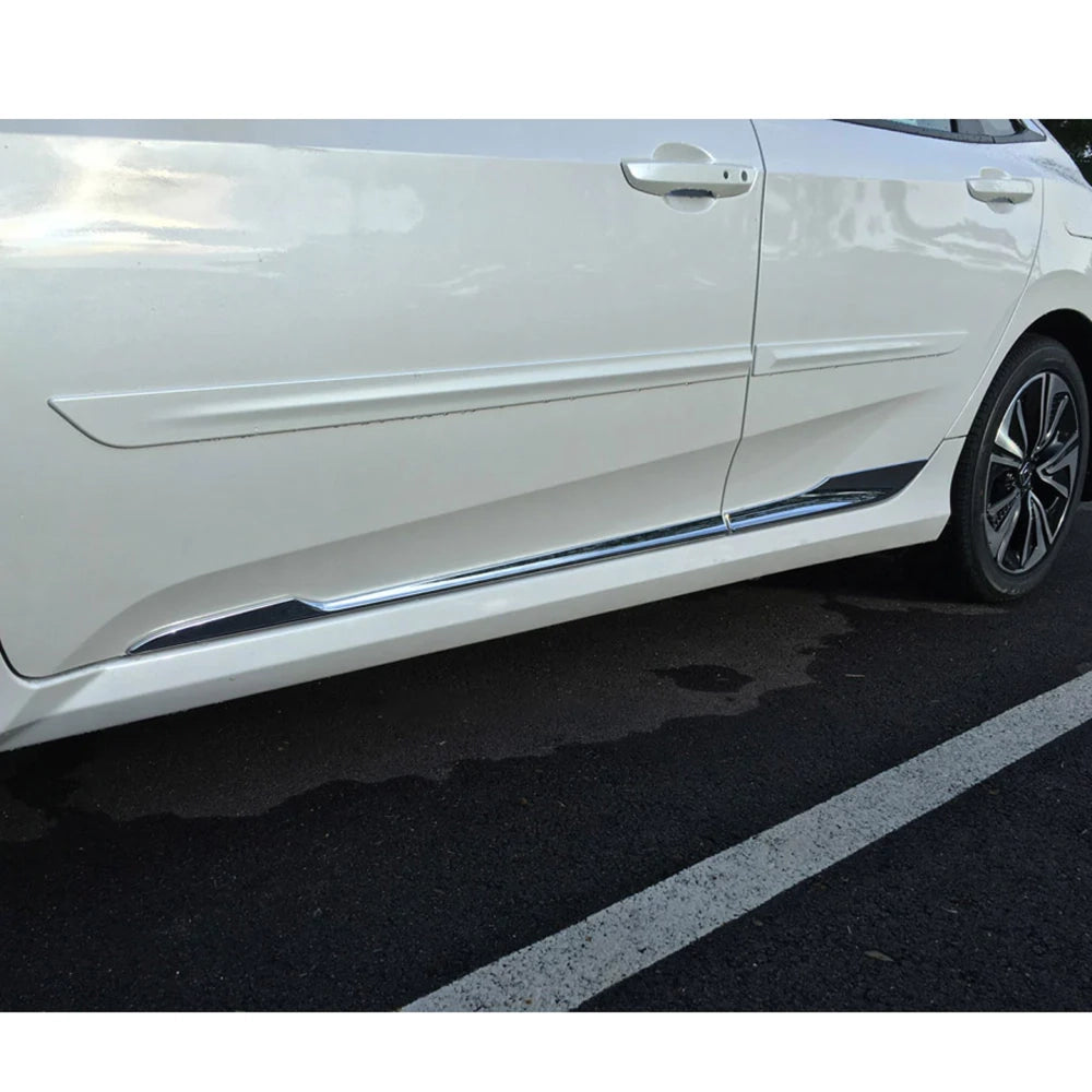 Honda Civic 2016-2021 Lower Chrome Door Moulding Premium ABS Body Trim