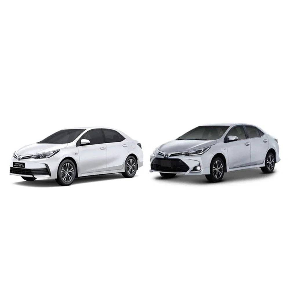 Toyota Corolla sedan front views (2017-2021) for key case compatibility