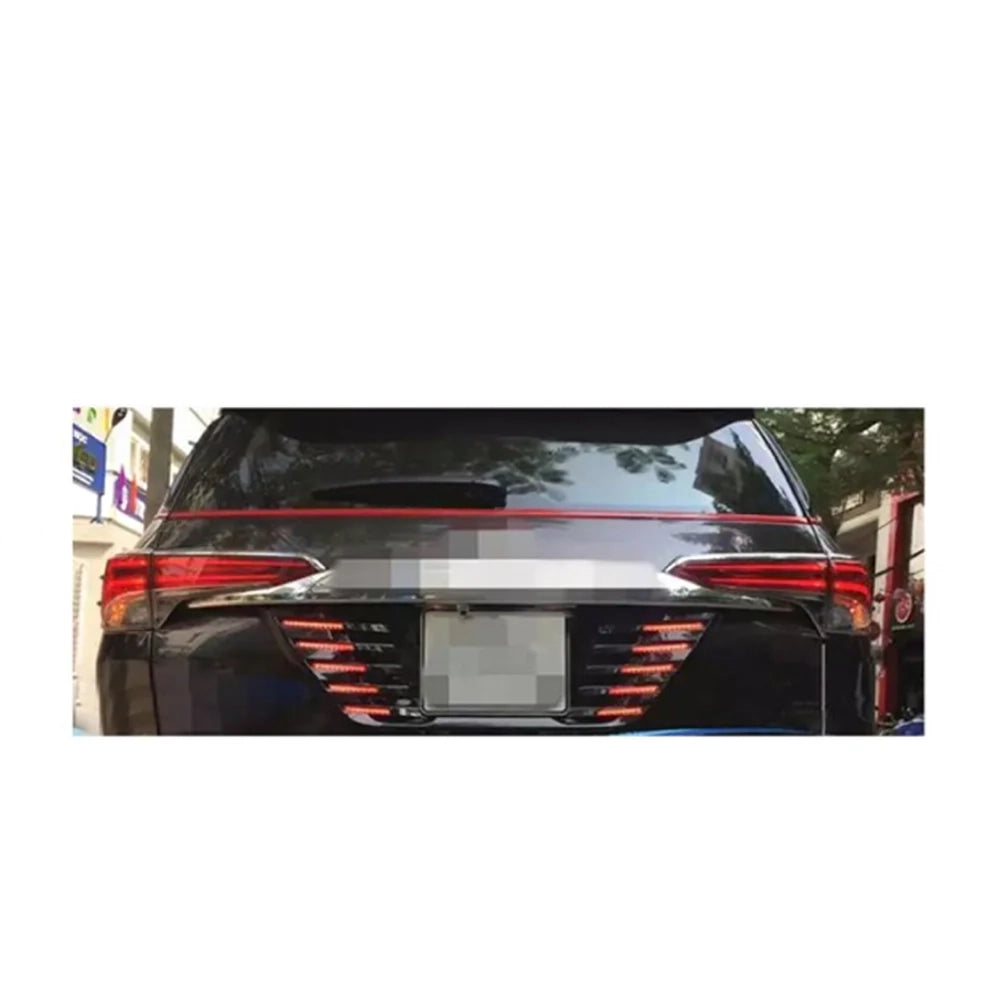 Toyota Fortuner LED License Plate Trim Black 2016-19