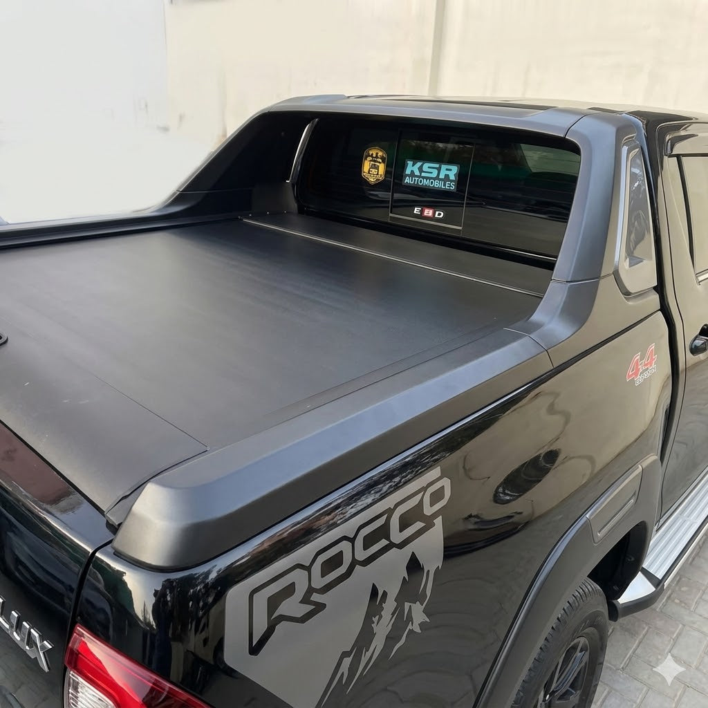 Toyota Hilux Rocco & GR Cargo Bed Shutter Black ABS Cover