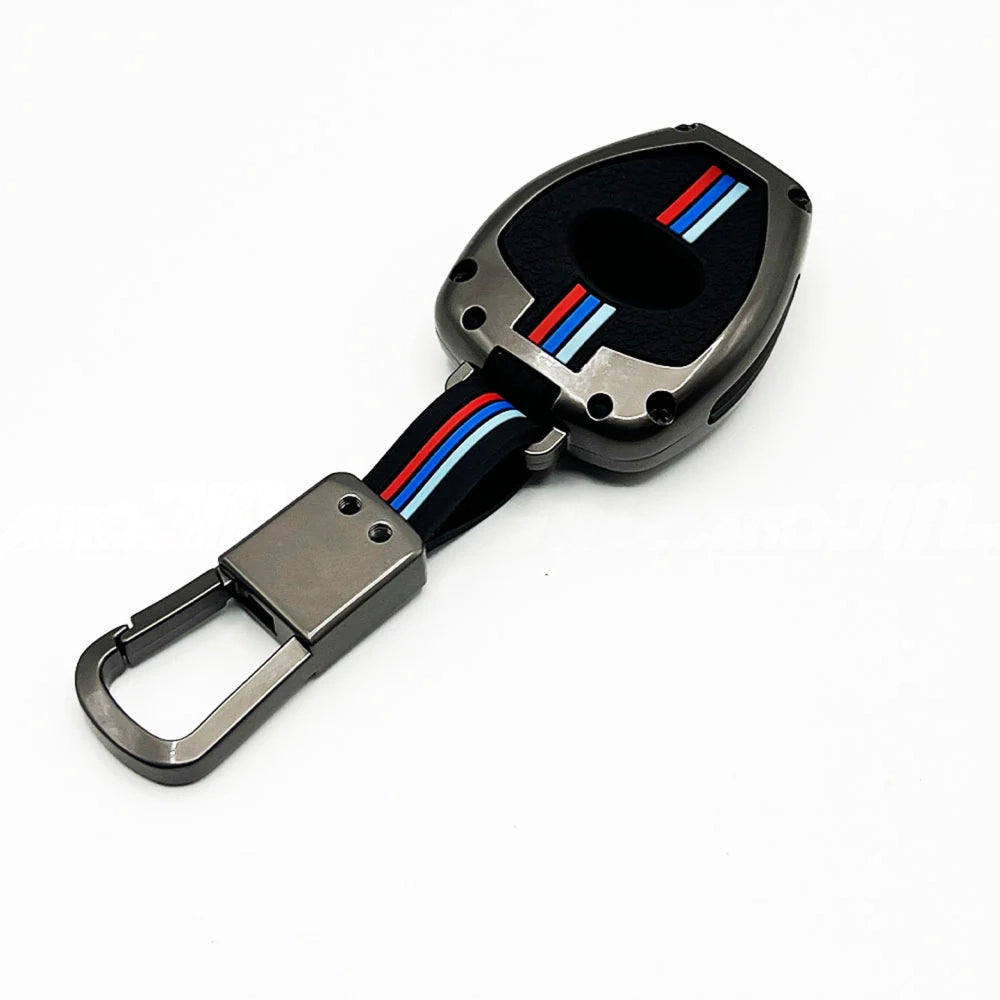 Toyota Hilux Vigo Metal Key Cover – Premium Metallic Grey Case