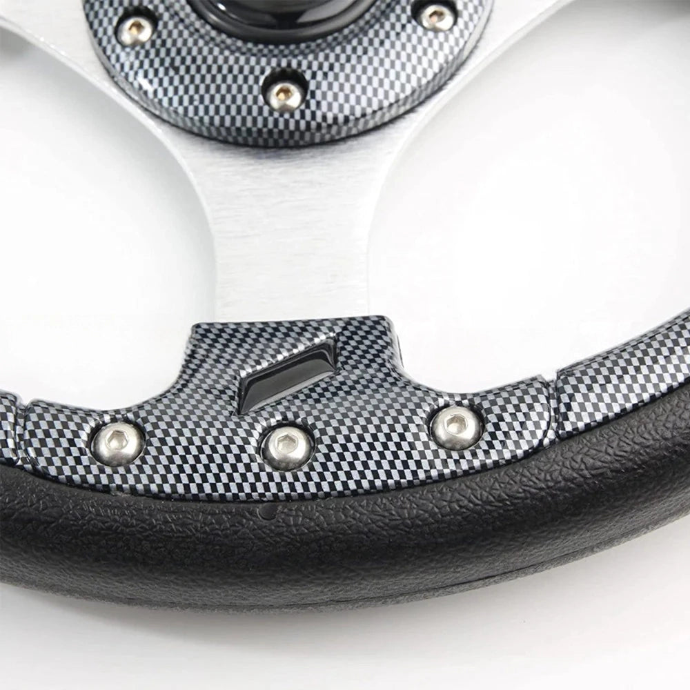 Universal Steering Wheel 13 Inch Carbon Black