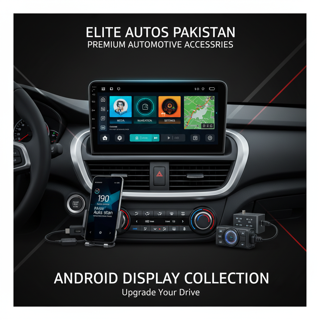 Premium Automotive Touchscreen Infotainment & Android Display Accessories Collection In Pakistan Elite Autos