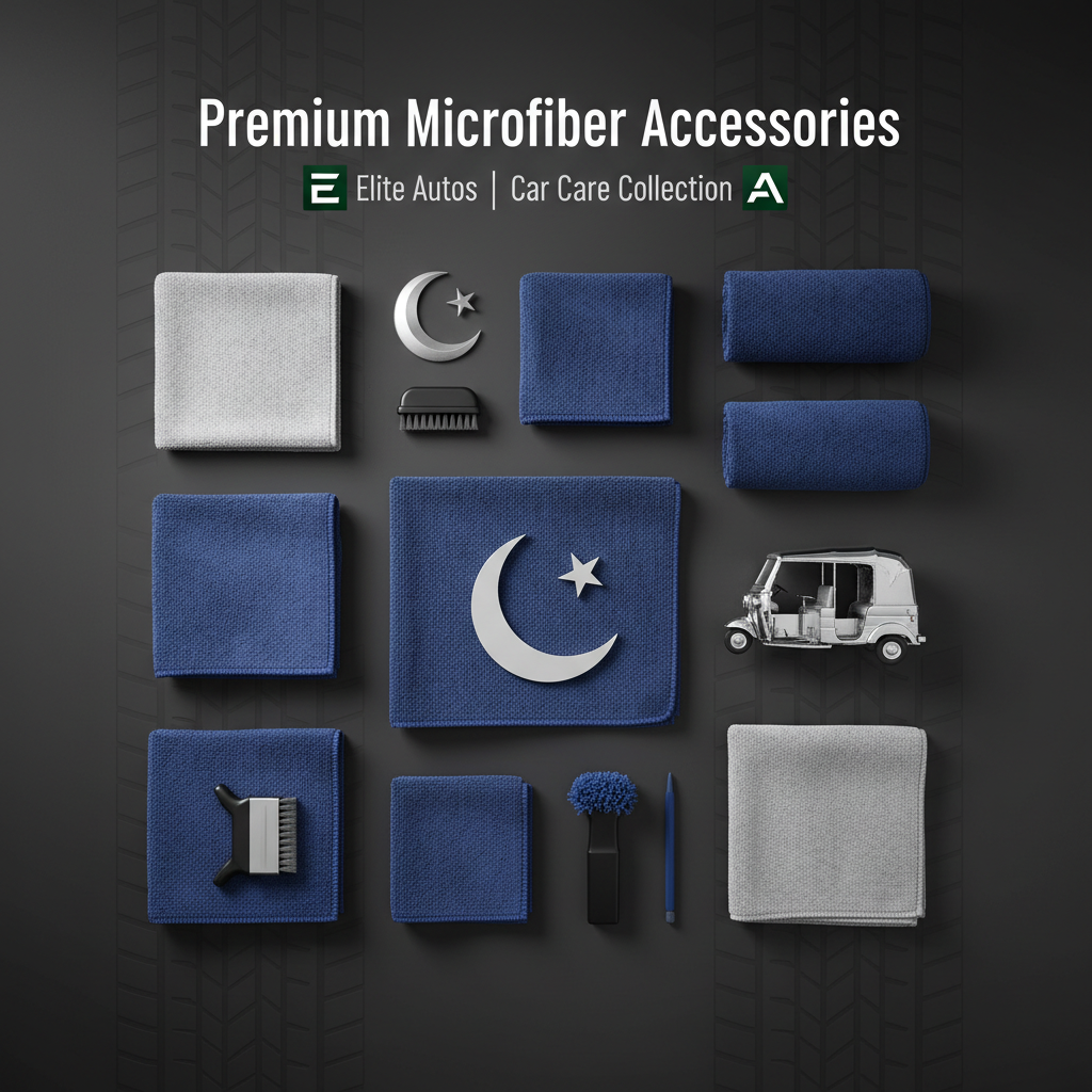 Premium Car Detailing Microfiber Towels & Cleaning Accessories Collection In Pakistan Elite Autos