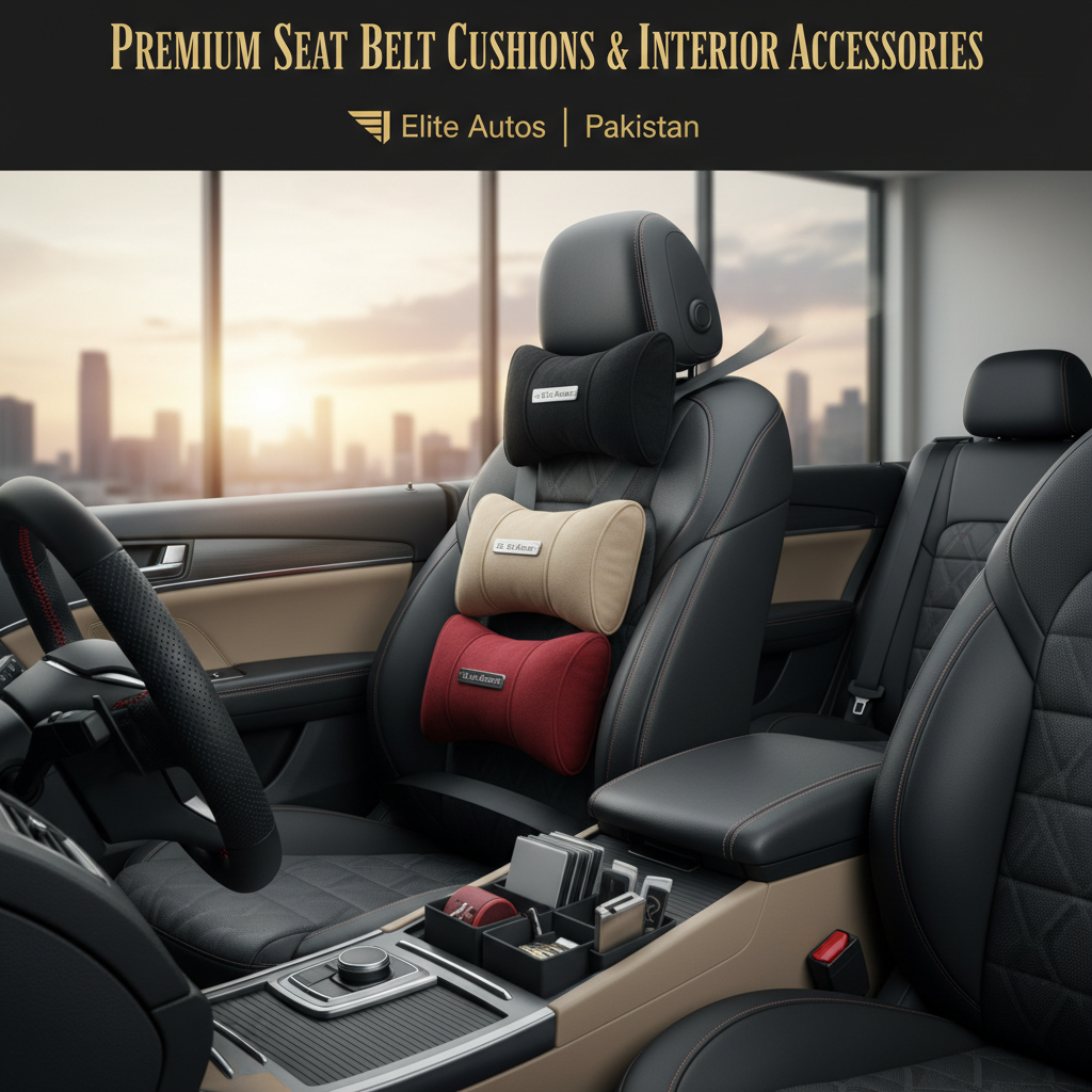 Premium Seat Belt Cushions & Automotive Interior Accessories Collection In Pakistan Elite Autos