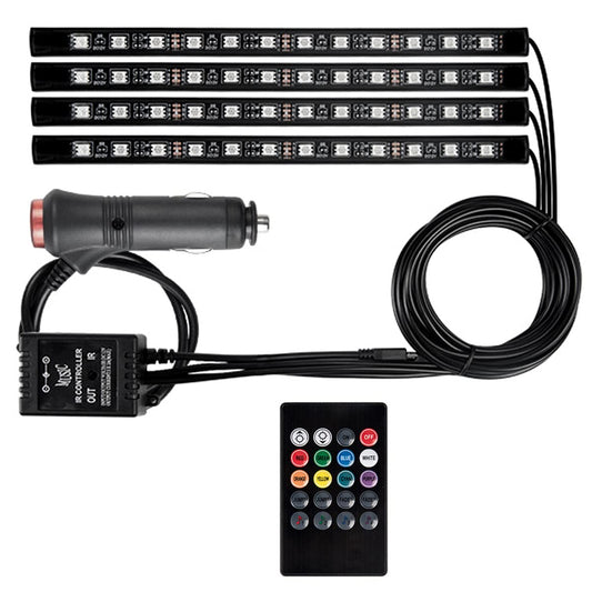 RGB Interior Atmosphere Lights 48 LED Car Ambient Kit - Elite Autos