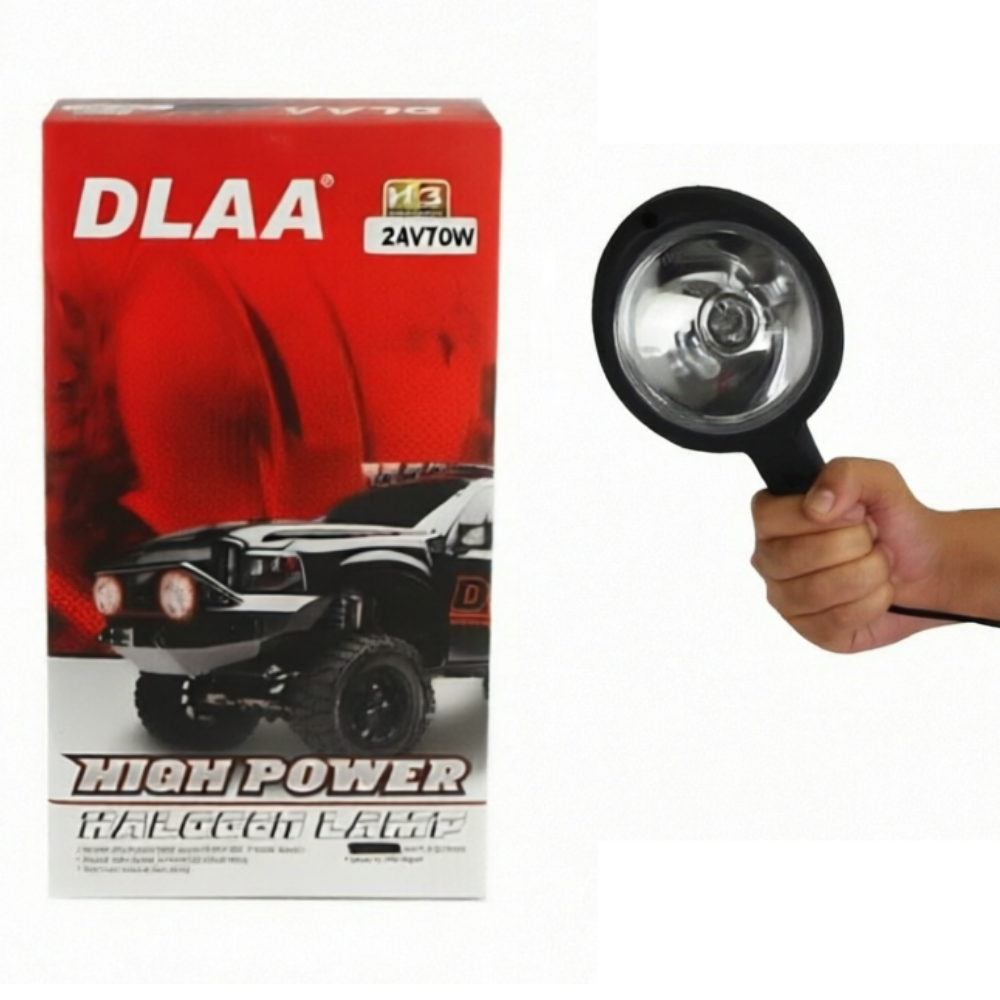 DLAA High Power Halogen Handheld Spotlight Lamp 24V 70W