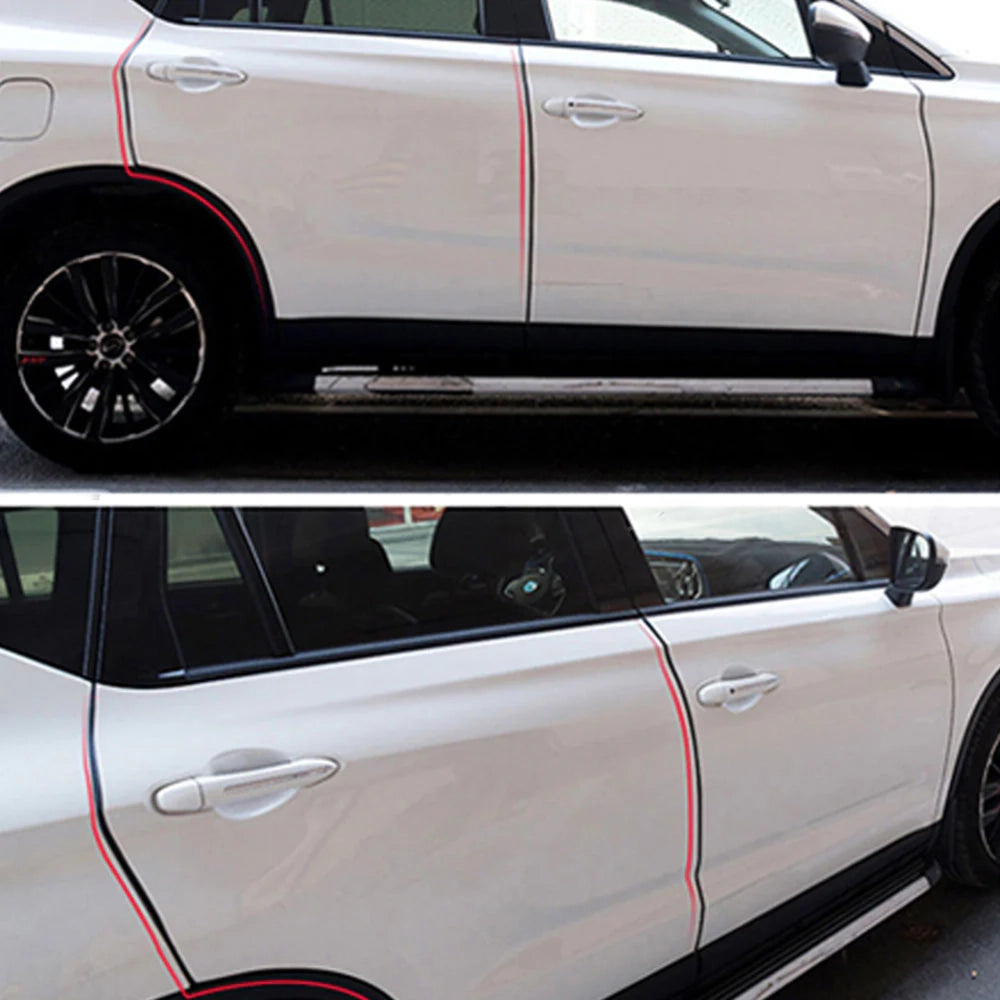 5M Universal Car Door Edge Guards Strip Scratch Protector Black