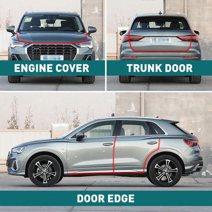 5M Universal Car Door Edge Guards Strip Scratch Protector Black