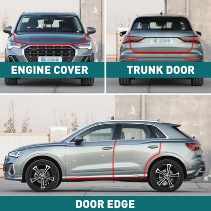 Elite Autos 5M Universal Car Door Edge Guards Strip Scratch Protector Grey