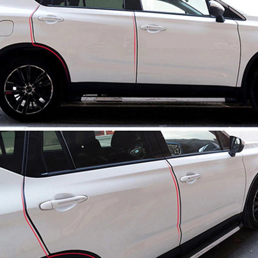 5M Universal Car Door Edge Guard Strip White