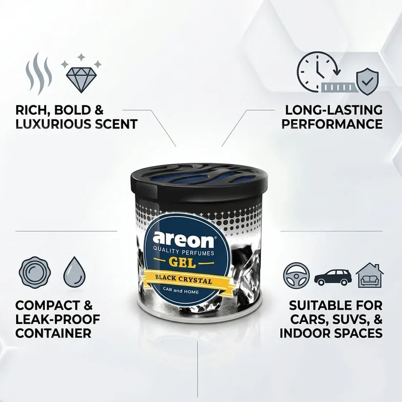 Areon Gel Air Freshener Black Crystal 80g