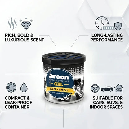 Areon Gel Air Freshener Black Crystal 80g
