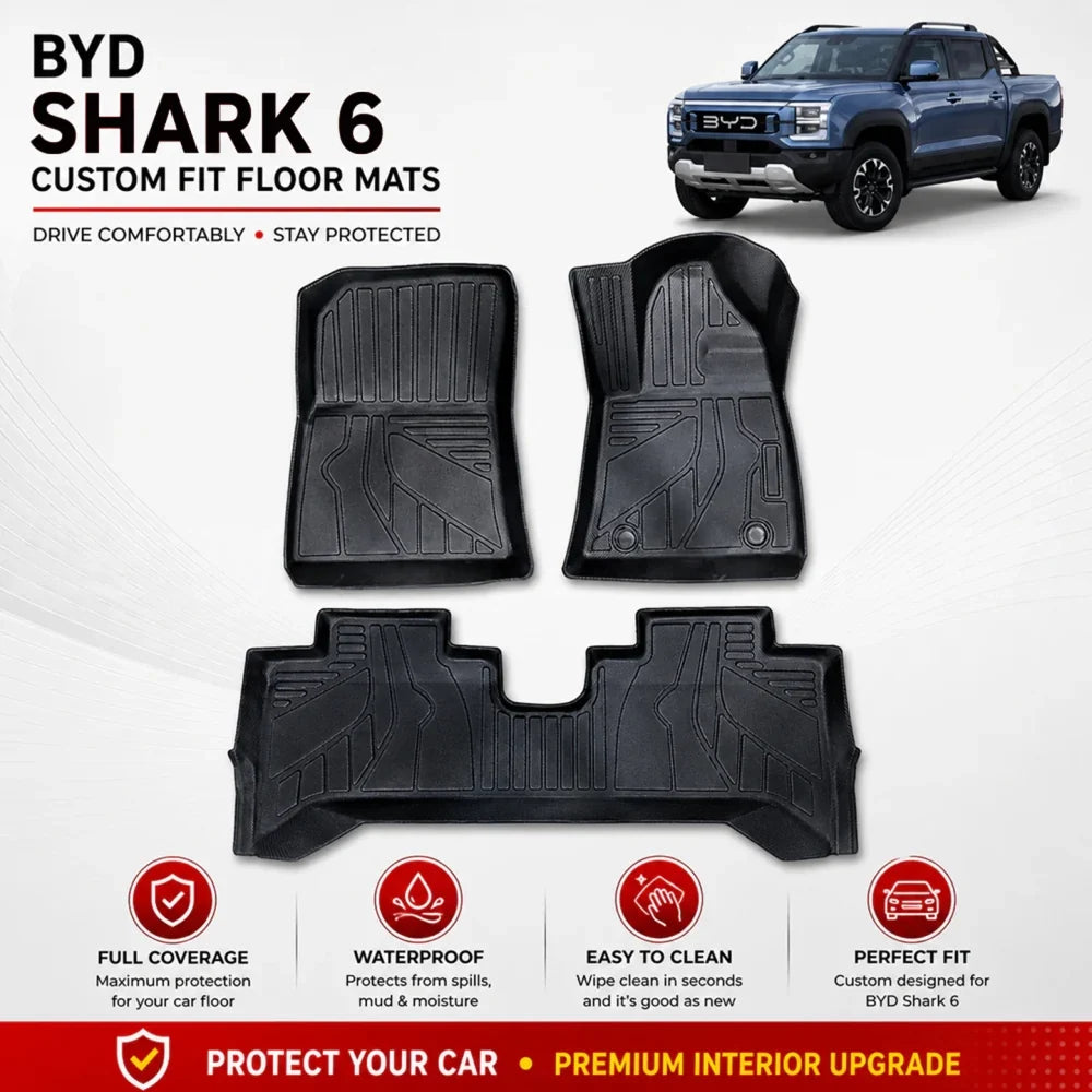 BYD Shark 6 TPE Floor Mats