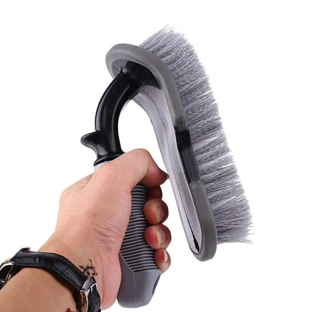 Car Interior Cleaning Brush With Ergonomic Grip - Large