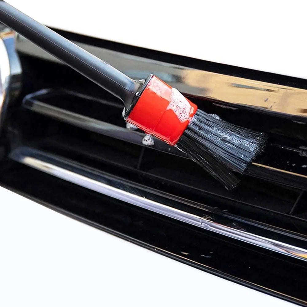 Car Detailing & Cleaning Brush Set (5 Pcs) - Multi-Size Detail Brushes