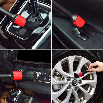 Car Detailing & Cleaning Brush Set (5 Pcs) - Multi-Size Detail Brushes