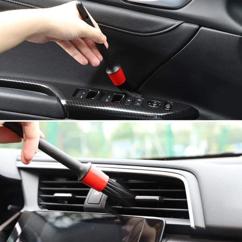 Car Detailing & Cleaning Brush Set (5 Pcs) - Multi-Size Detail Brushes