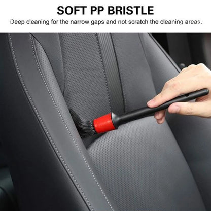 Car Detailing & Cleaning Brush Set (5 Pcs) - Multi-Size Detail Brushes