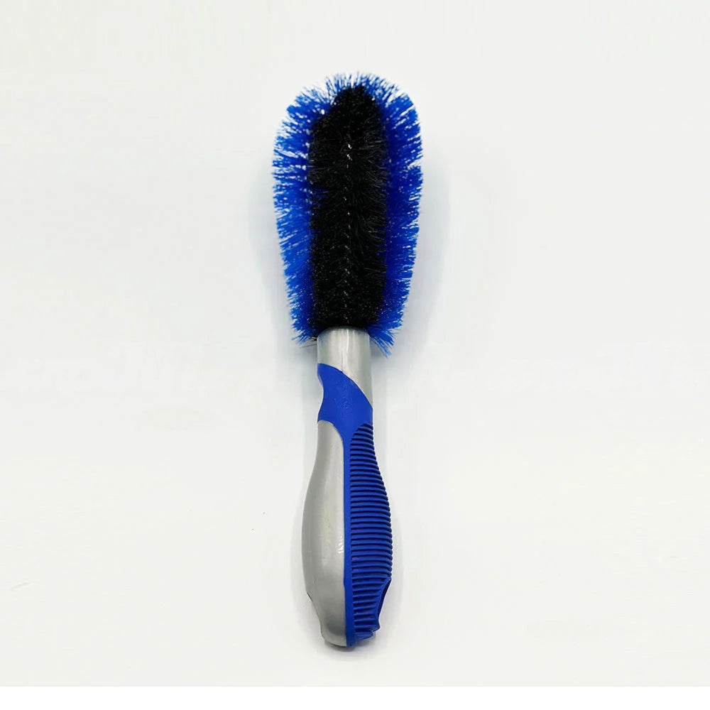 Car Rim Wheel Cleaning Brush Double Sided Blue 28cm