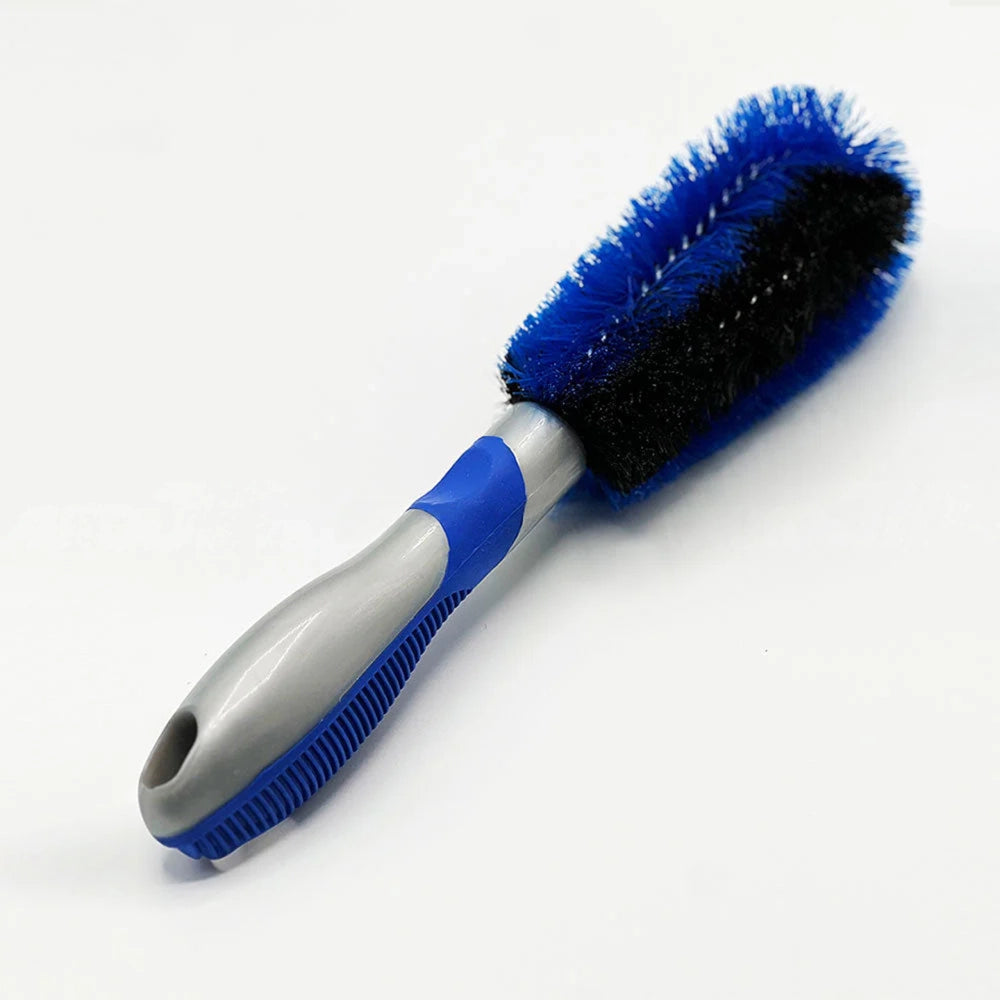 Car Rim Wheel Cleaning Brush Double Sided Blue 28cm