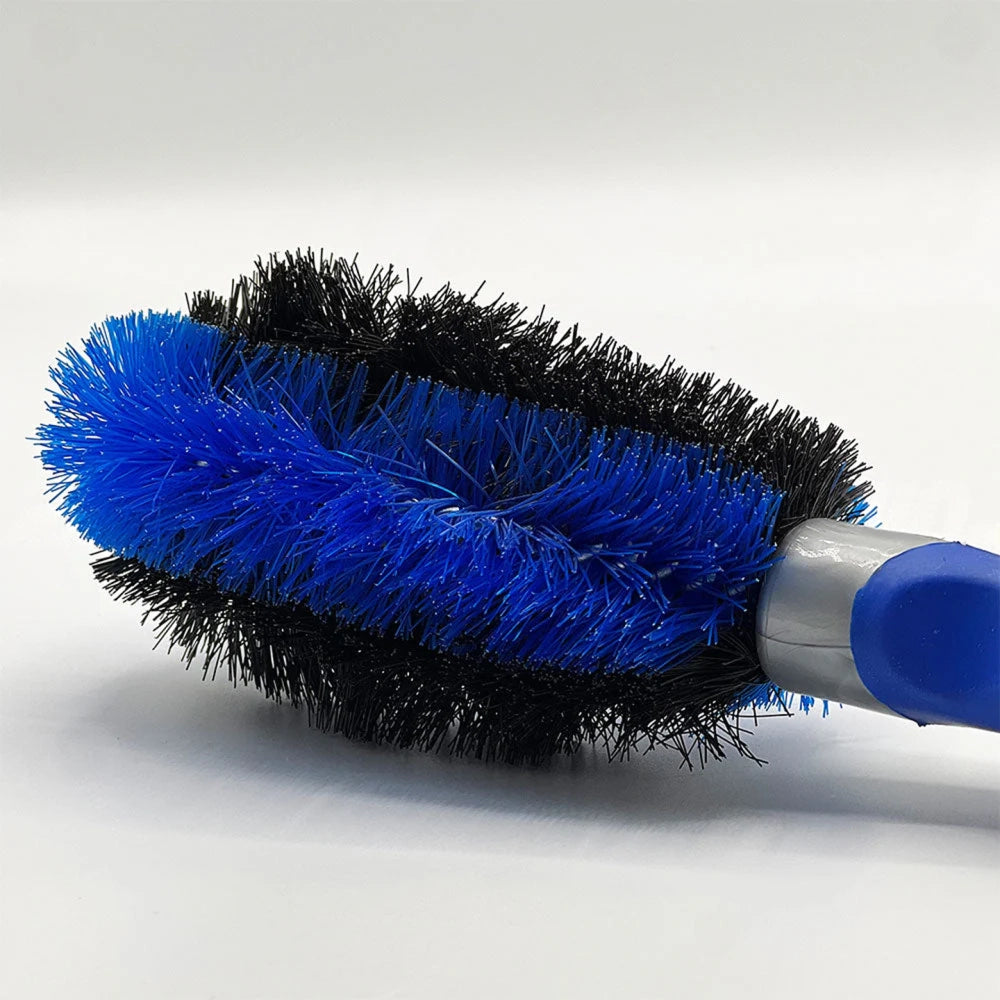 Car Rim Wheel Cleaning Brush Double Sided Blue 28cm