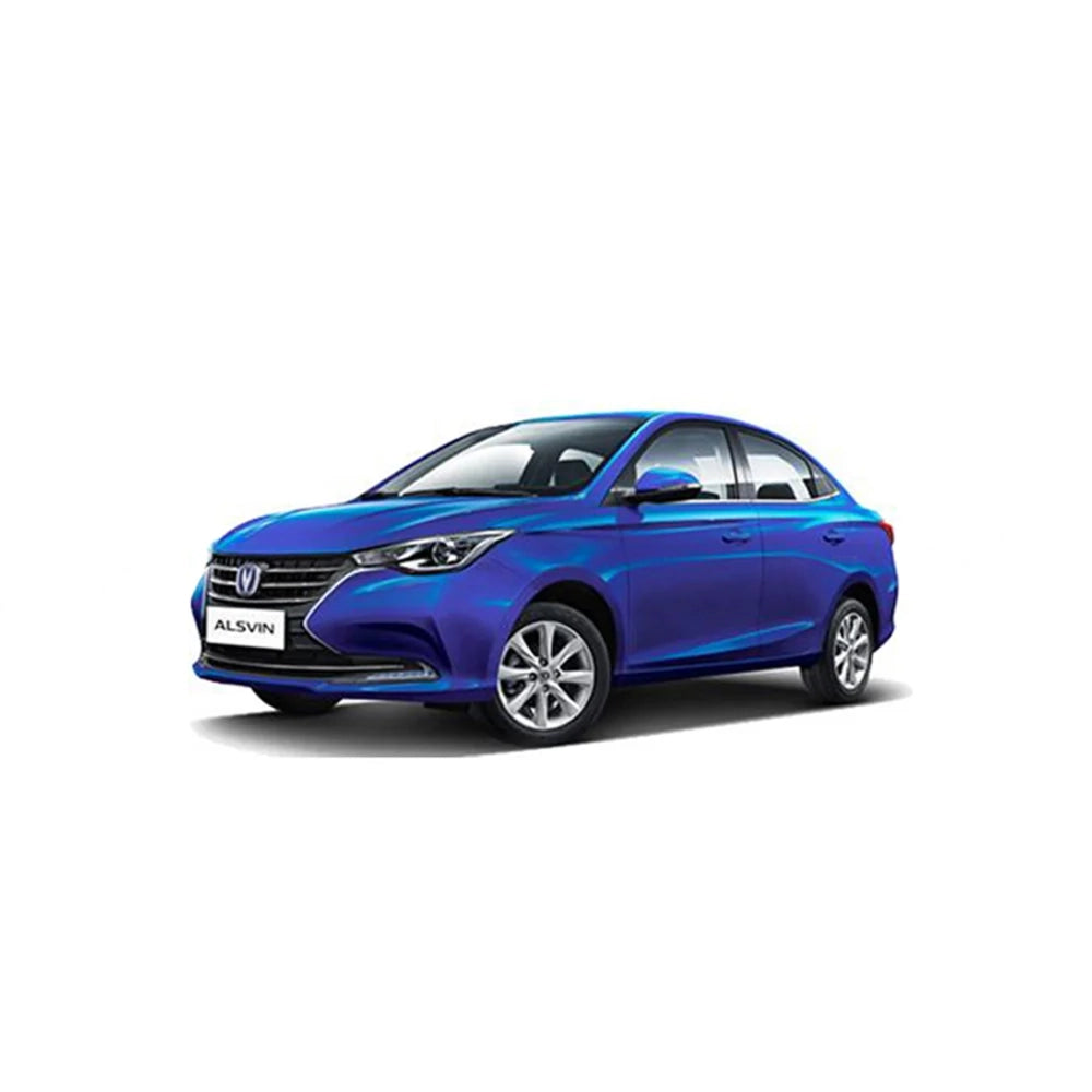Changan Alsvin 2021-2026 front view sedan in blue with chrome grille