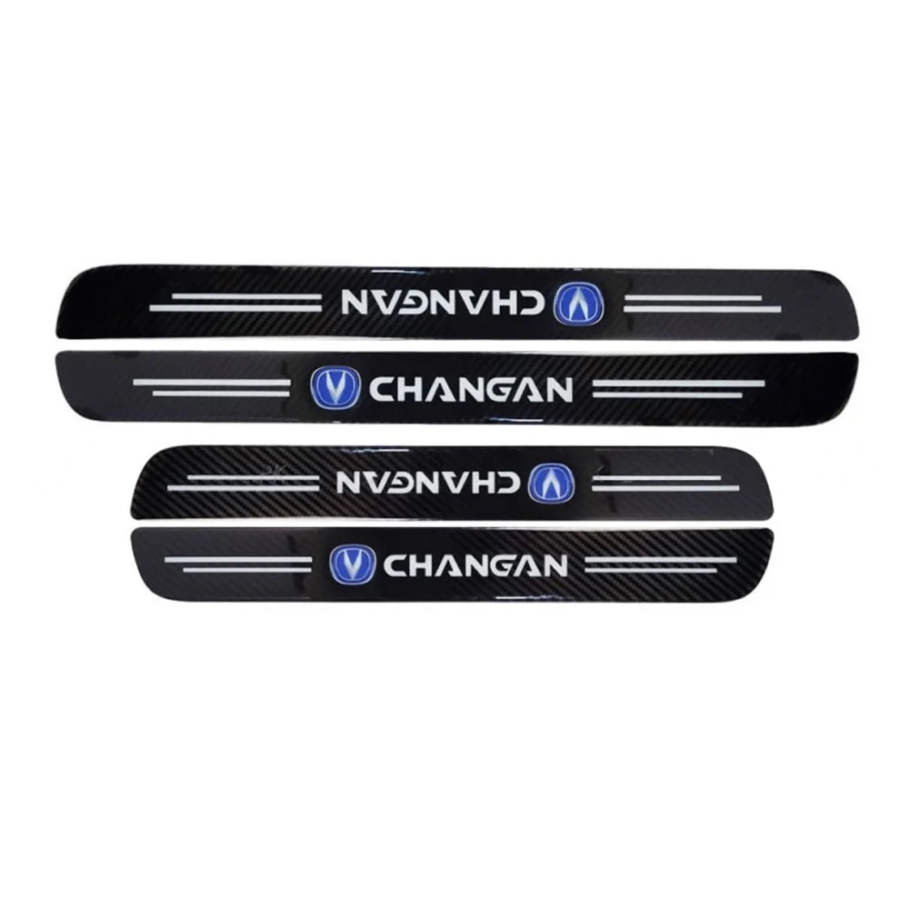 Changan Carbon Fiber Door Sill Protector Scratch Guard Set