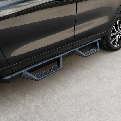 Toyota Hilux Revo Hunter Style Side Skirts 2016-2022 Heavy Duty Metal Side Step