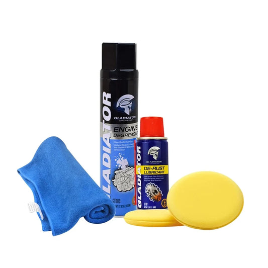 Gladiator 5-Piece Engine Bay Cleaning & Protection Combo Kit