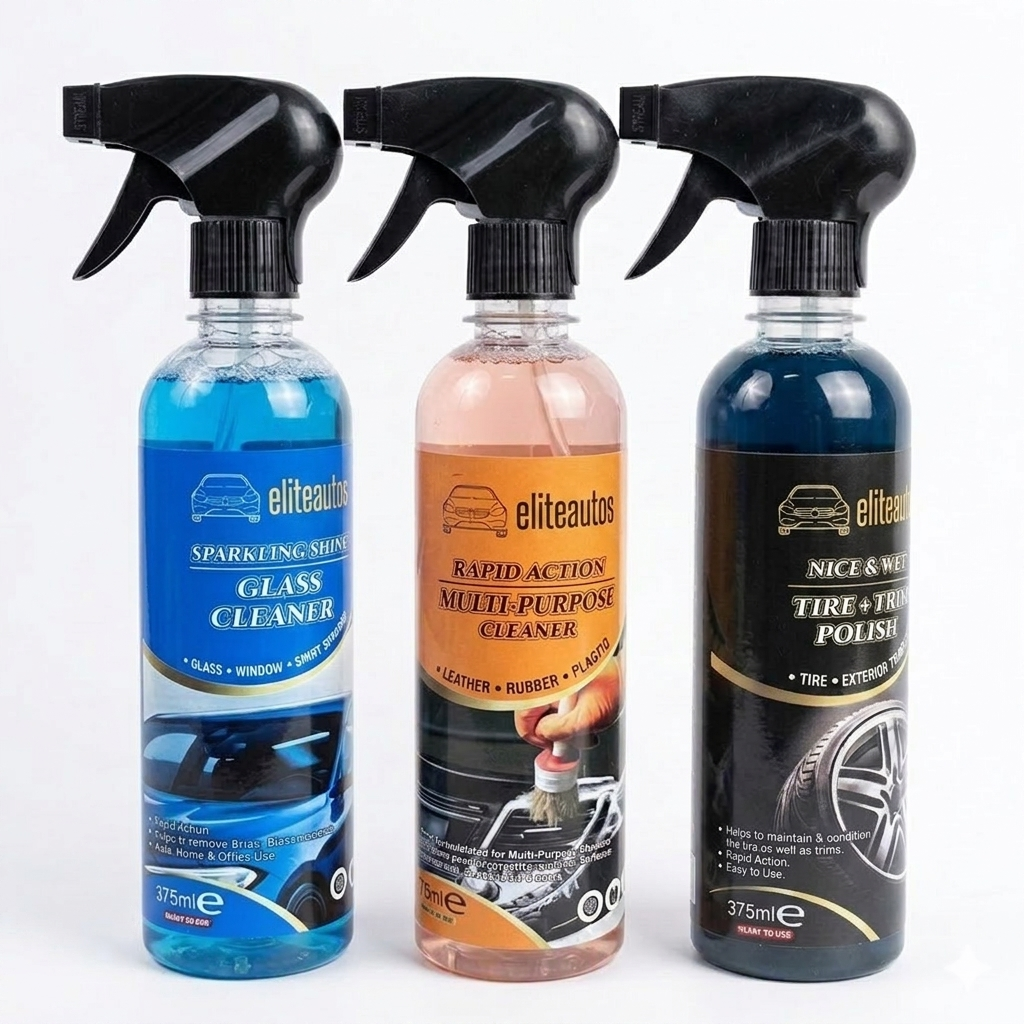 Professional Car Care Combo Kit 3-Piece 375ml Set