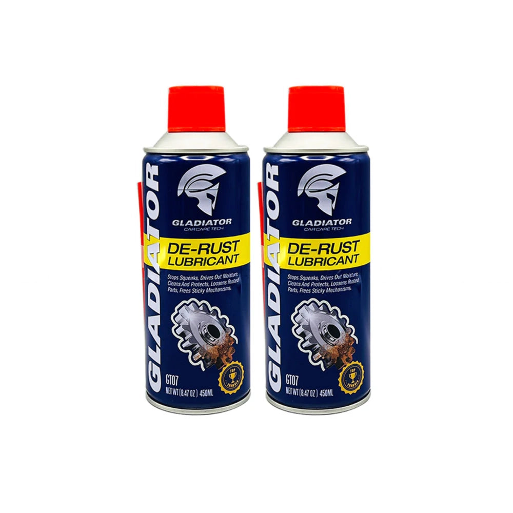 Gladiator De Rust Lubricant 450ML Anti Rust Spray Pack of Two