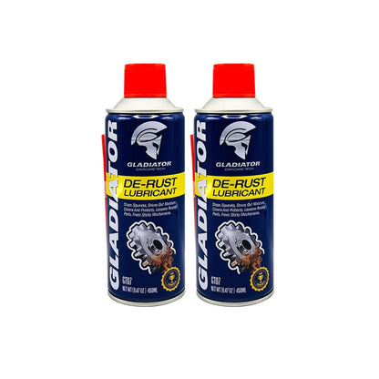 Gladiator De Rust Lubricant 450ML Anti Rust Spray Pack of Two