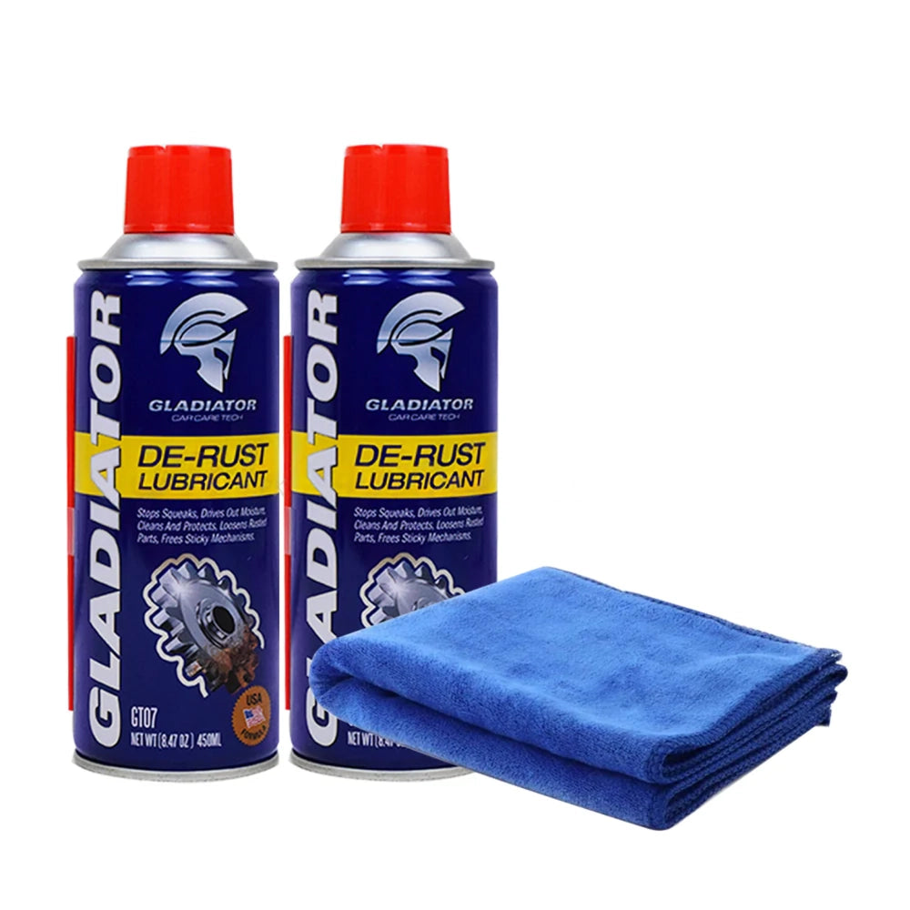 Gladiator De Rust Lubricant Anti Rust Spray 450ML Pack of 2