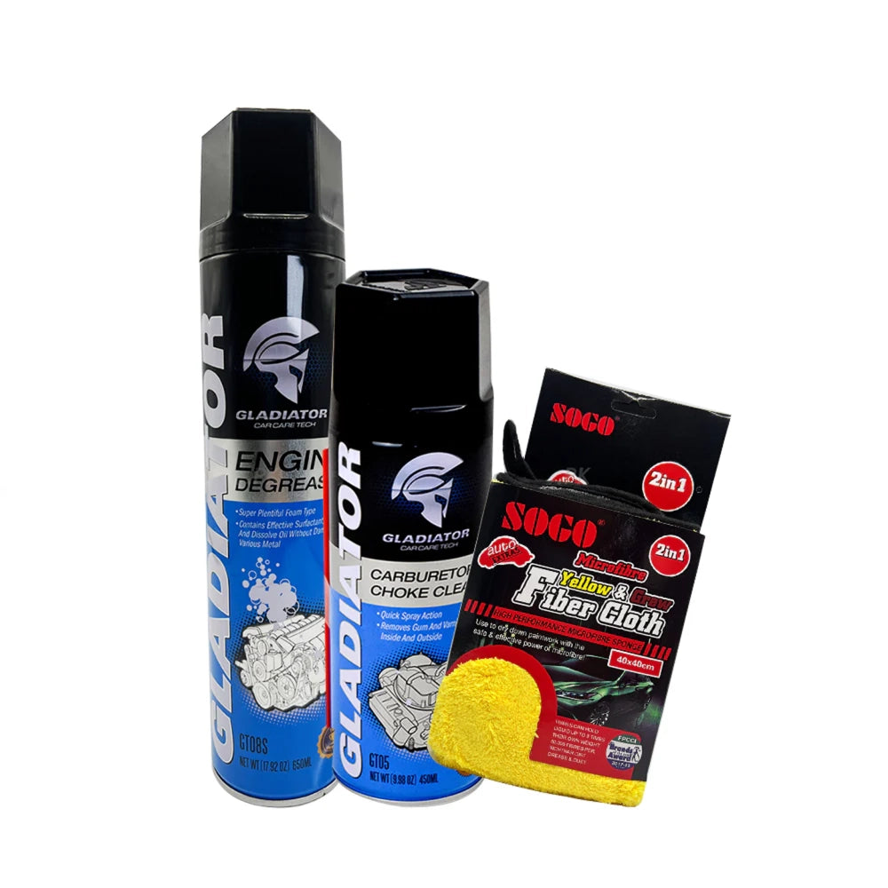 Gladiator Engine Bay Restoring Kit Engine Cleaning Kit Pack