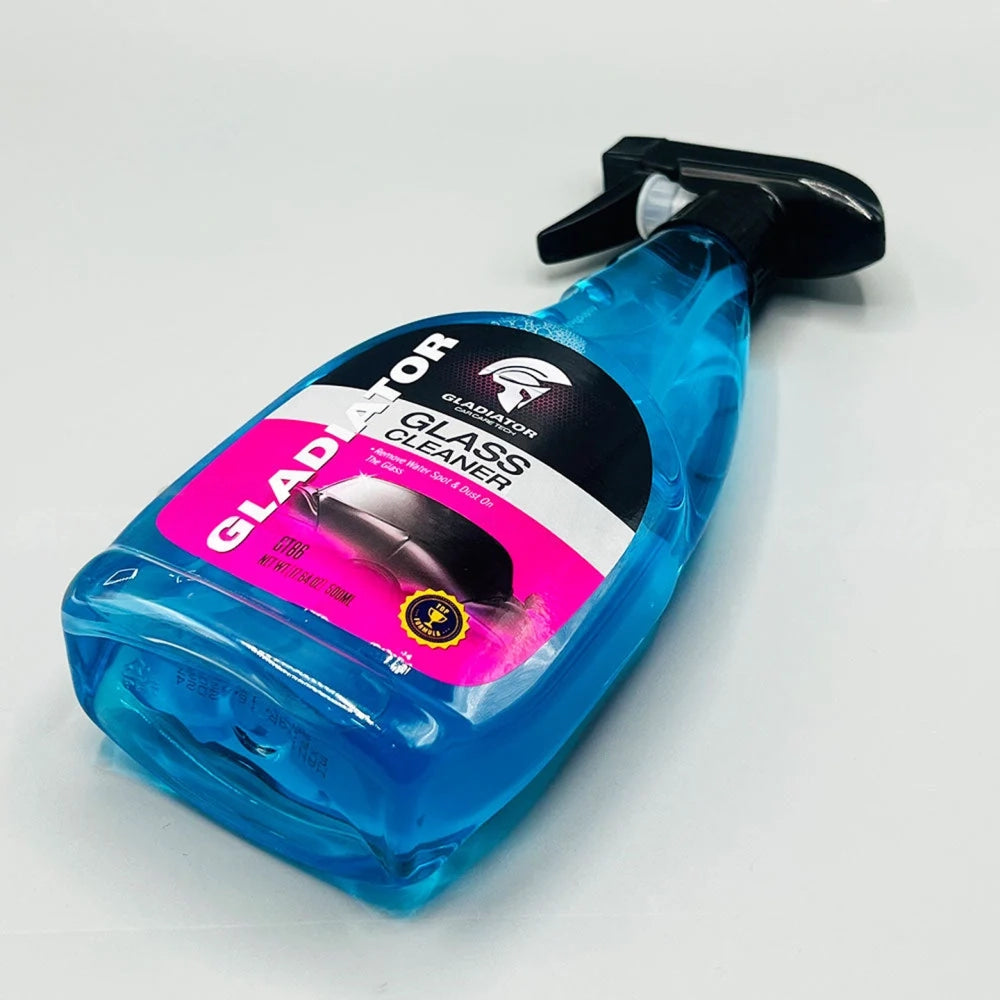 Gladiator Streak-Free Glass Cleaner Spray 500ml With Microfiber Towel Combo Deal