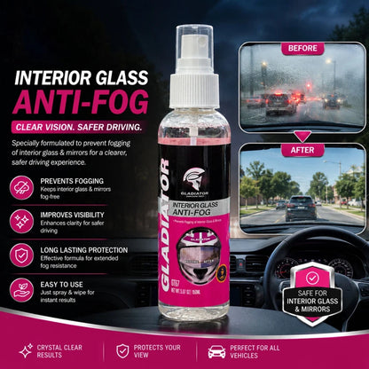 Gladiator Interior Glass Anti Fog Spray 150ml GT67
