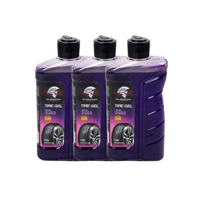 Gladiator Tire Gel Pack of 3 450ml Tyre Shine Dressing