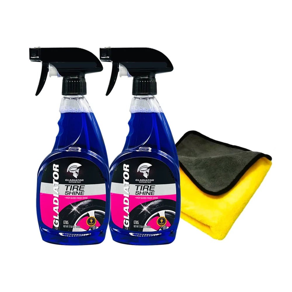 Gladiator Tire Shine GT85 Tire Shine Spray 500ML Pack of 2