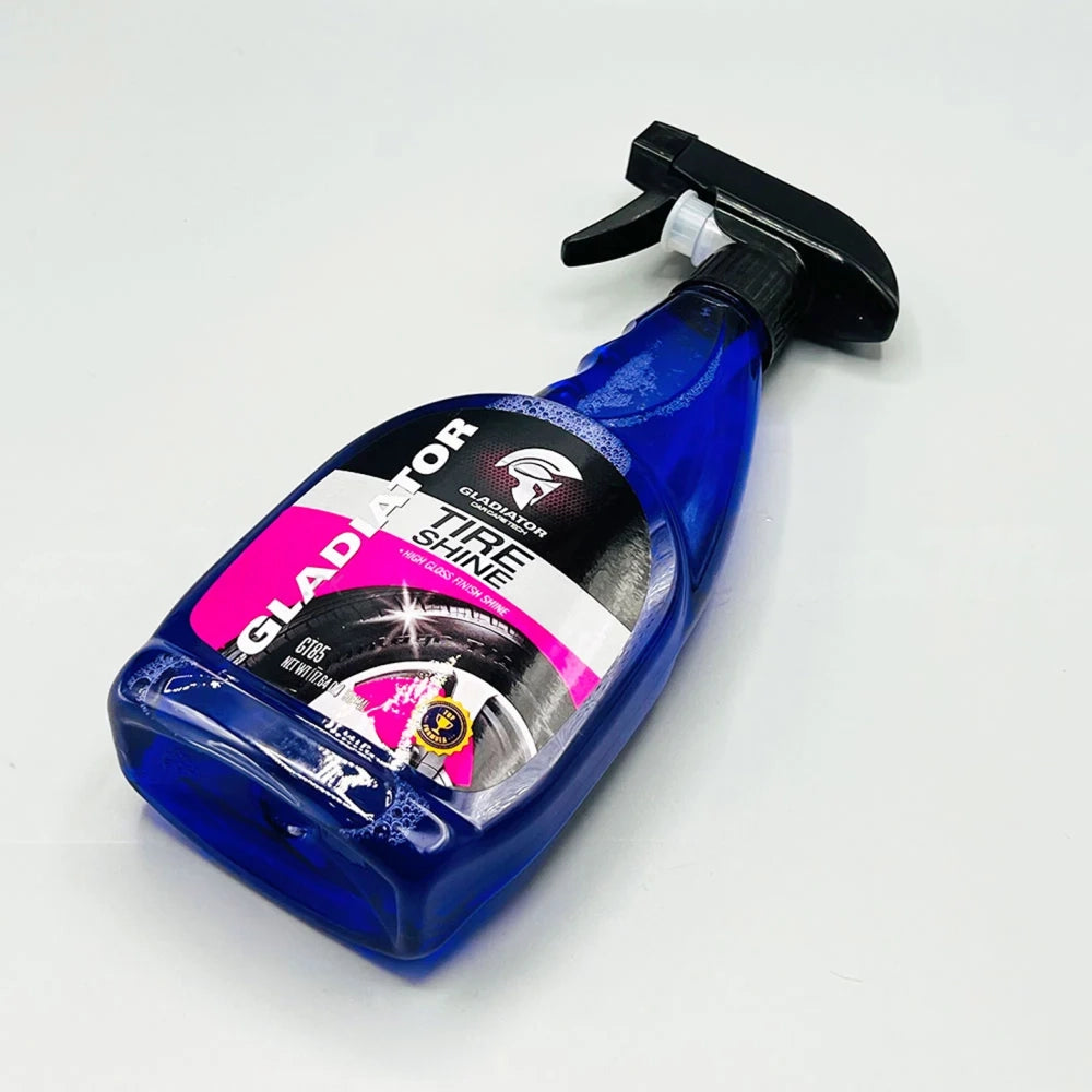 Gladiator Tire Shine 500ml & Shines & Protects 295ml Combo Deal With Microfiber Cloth