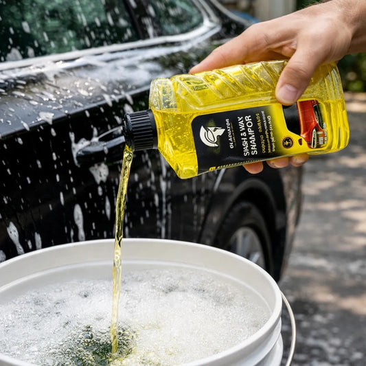 Gladiator Wash & Wax Car Shampoo With Carnauba Wax 450ml GT30