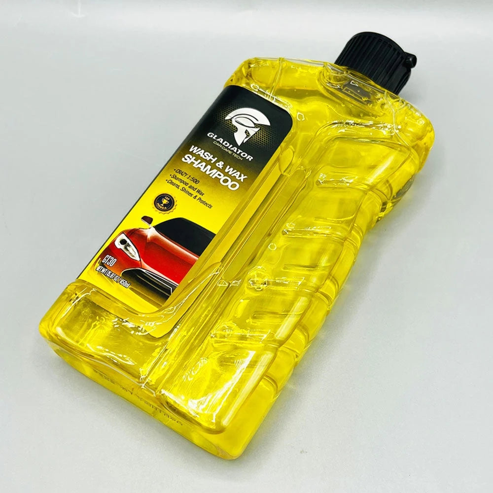 Gladiator Wash & Wax Car Shampoo With Carnauba Wax 450ml GT30