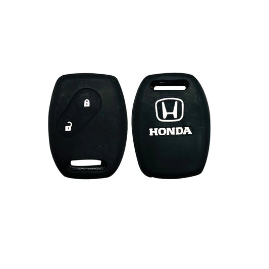 Black silicone Honda key cover with lock/unlock buttons and Honda logo