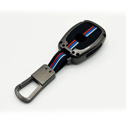 Honda City 3-Button Metal Key Cover (2009-2020) – Premium Metallic Grey Case