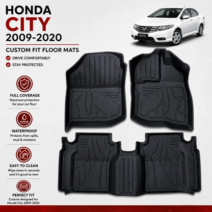 Honda City 2009-2020 TPE Floor Mats