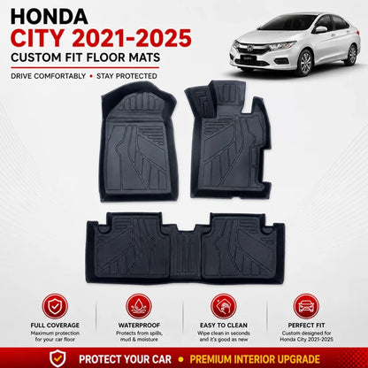 Honda City 2021-2026 TPE Floor Mats
