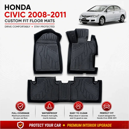 Honda Civic 2008-2011 TPE Floor Mats