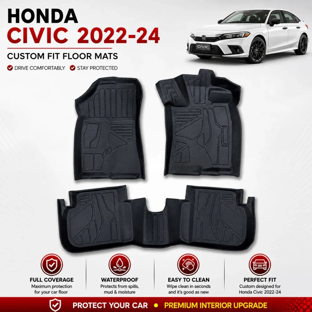 Honda Civic 2022-2026 TPE Floor Mats