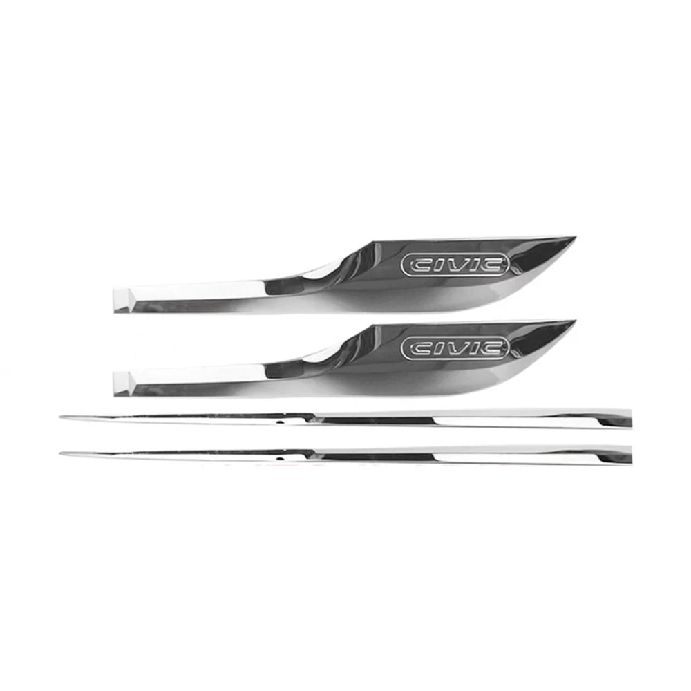 Honda Civic X 2016-2021 Chrome Door Moulding Premium ABS Body Moulding