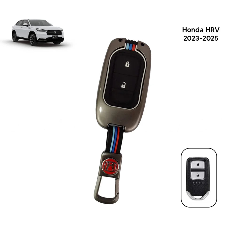 Honda HR-V Metal Key Cover (2022-2026) – Premium Metallic Grey Case